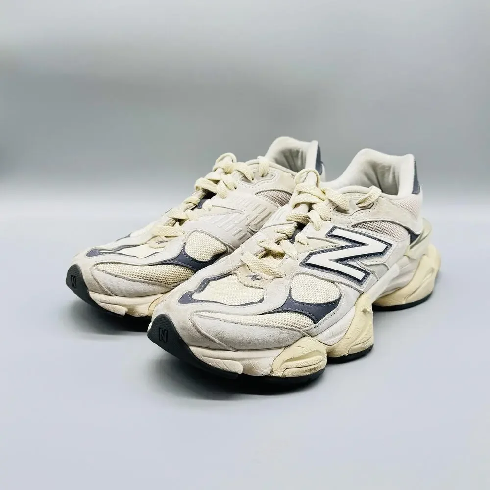 New Balance Shoes Mens 8 Beige Gray Moonrock Linen 9060 Chunky Running Sneakers